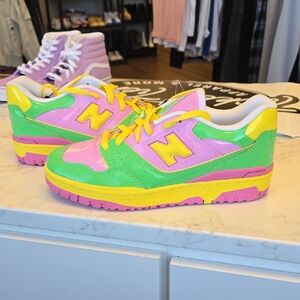 New Balance Neon Green, Pink, and Yellow Sneakers